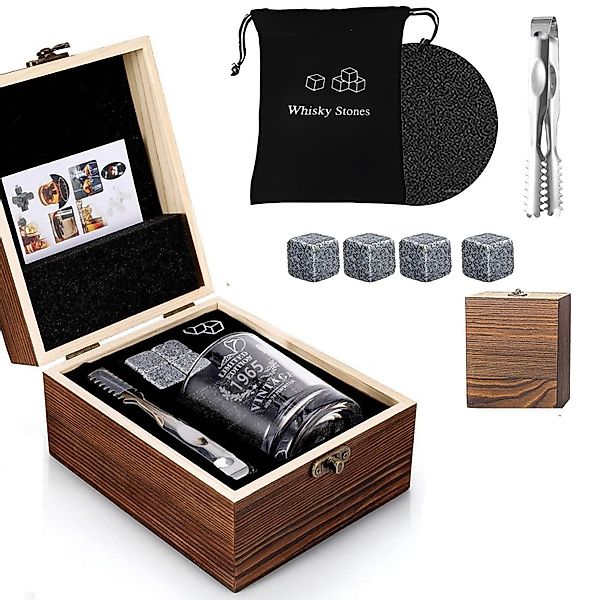 BlingBin Geschenkbox Geburtstagsgeschenk Vintage Whiskyglas Set günstig online kaufen