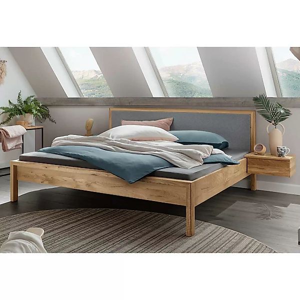 Franzoesisches Bett aus Wildeiche Massivholz 41 cm Einstiegshöhe günstig online kaufen