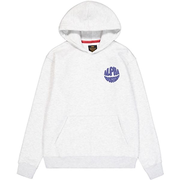 Alpha Industries  Sweatshirt Logo Hoodie Back Print - pastel grey melange günstig online kaufen