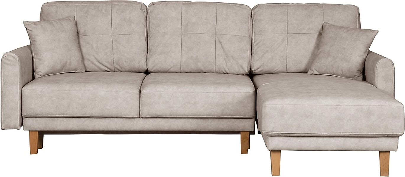 Home affaire Ecksofa "TRIPLO optionale Schlafsofa mit Bettkasten, Maße B/T/ günstig online kaufen