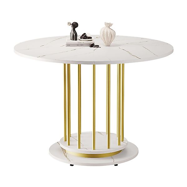 OKWISH Esstisch Runder Tisch,Moderne Esstisch (110 günstig online kaufen
