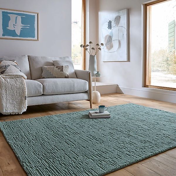 FLAIR RUGS Wollteppich "Harris Boucle" rechteckig 12 mm Höhe handgefertigt günstig online kaufen