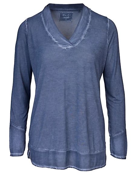 Kim: Damen Blusenshirt Mit V-ausschnitt günstig online kaufen