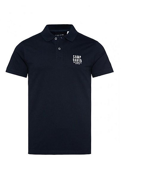 CAMP DAVID Poloshirt Pikee-Polo mit Logo-Stickerei Label Print auf der Unte günstig online kaufen