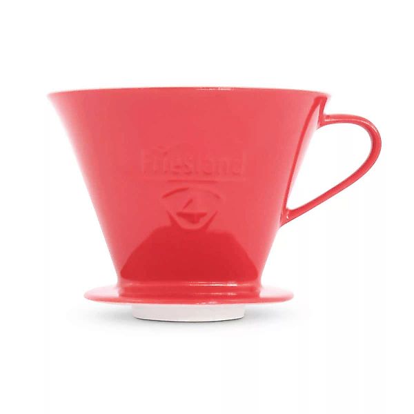 Friesland Kaffee - Kannen und Filter Kaffeefilter rot 1x4 / 1-Loch Ausführu günstig online kaufen