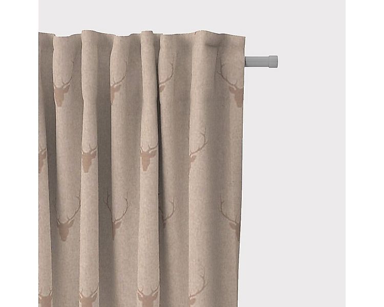 SCHÖNER LEBEN. Vorhang SCHÖNER LEBEN. Vorhang Jacquard Hirschkopf mit Gewei günstig online kaufen