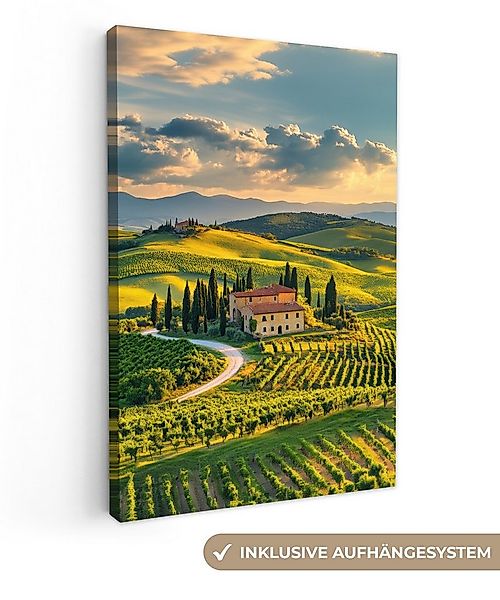 OneMillionCanvasses® Leinwandbild Toskana - Landschaft - Weinberge, Fotodru günstig online kaufen