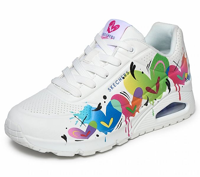 Skechers Sneaker "UNO-JASON NAYLOR" Halbschuh, Schnürschuh mit buntem Herzc günstig online kaufen