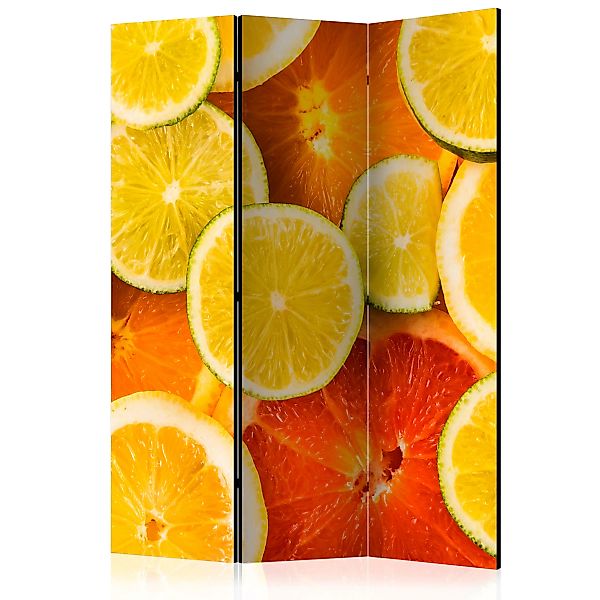 3-teiliges Paravent - Citrus Fruits [room Dividers] günstig online kaufen