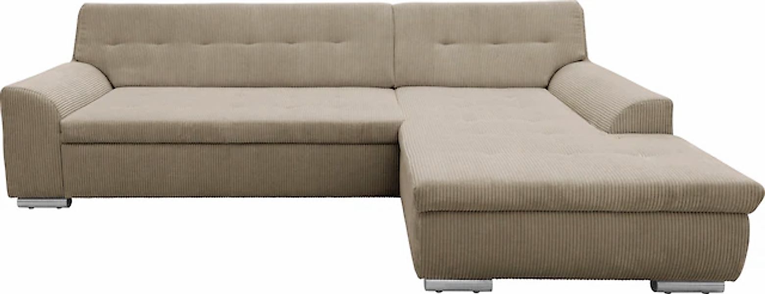 DOMO collection Ecksofa »Treviso viele Bezüge, auch in Cord, L-Form, B/T/H: günstig online kaufen