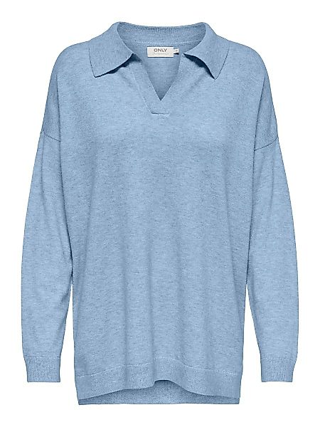 ONLY Polo- Pullover Damen Blau günstig online kaufen