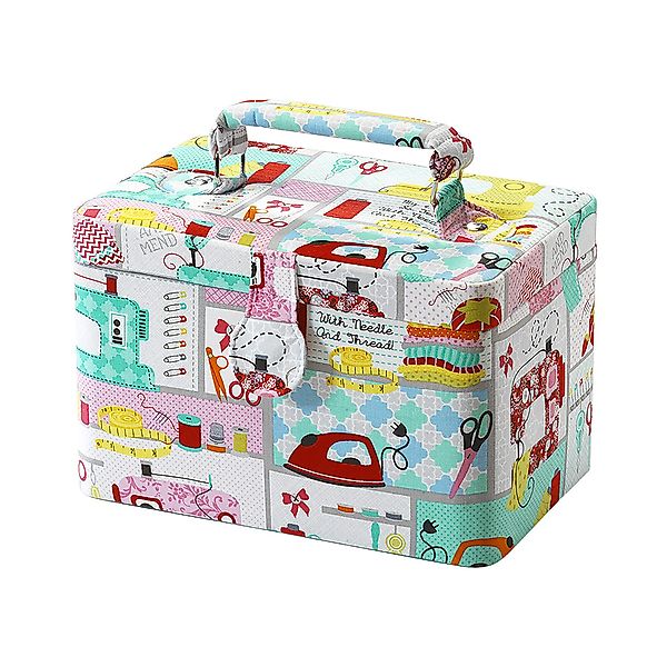 Kobolo Nähkorb Nähkästchen rechteckig multicolor mit günstig online kaufen