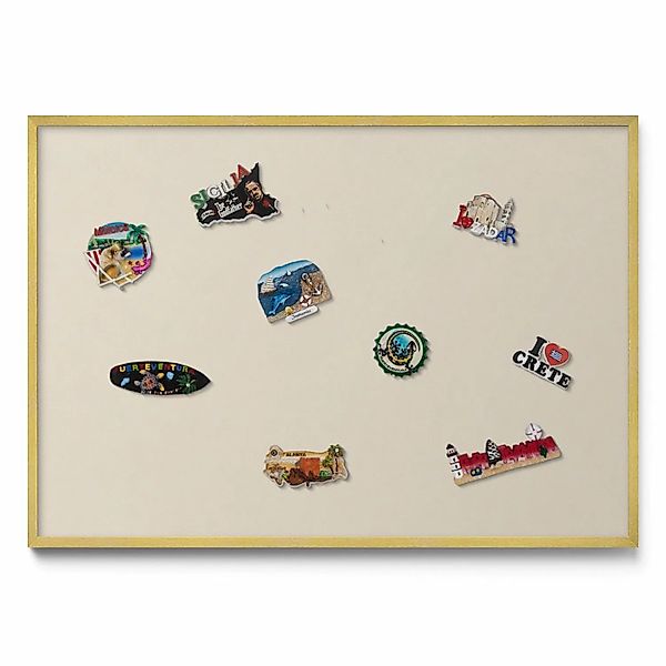 Tulup Magnettafel Magnettafel aus Metall für Souvenirs Farbe Hellbeige 100x günstig online kaufen