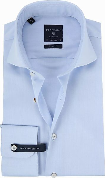 Profuomo Hemd Extra Lange Ärmel Cutaway Light Blue - Größe 41 günstig online kaufen