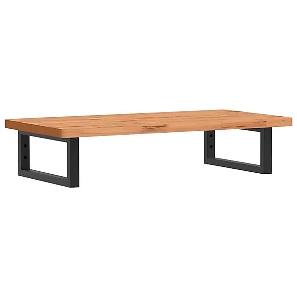 vidaXL Waschbeckenregal Wandmontage Stahl und Massivholz Buche 3302365 günstig online kaufen