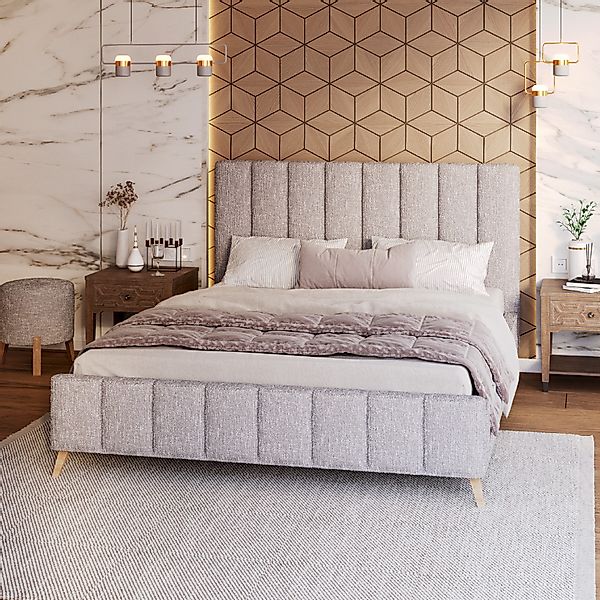 FDM Polsterbett FELICE modern mit Bettkasten günstig online kaufen