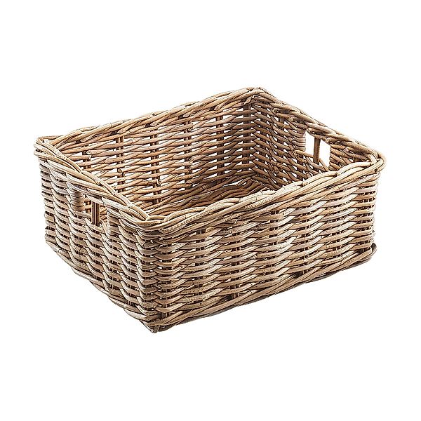 Kobolo Aufbewahrungskorb Rattankorb eckig Rattan kubu günstig online kaufen