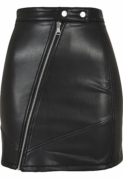 URBAN CLASSICS Jerseyrock "Urban Classics Damen Ladies Synthetic Leather Bi günstig online kaufen