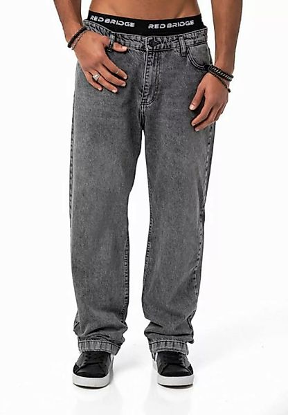 RedBridge Weite Jeans Red Bridge Herren Baggy Jeanshose 5-Pocket-Style günstig online kaufen