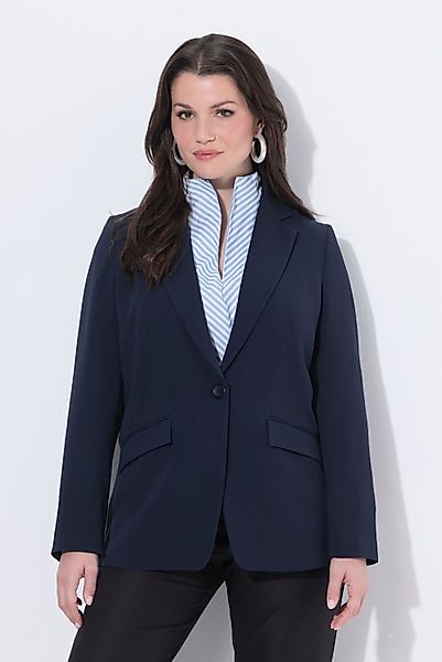Ulla Popken Blusenblazer Blazer Acetat Reverskragen günstig online kaufen