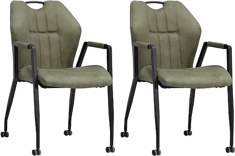 OMG Design Armlehnstuhl »Point« (Set) 2 Stk.Esszimmerstuhl mit Rollen, Büro günstig online kaufen