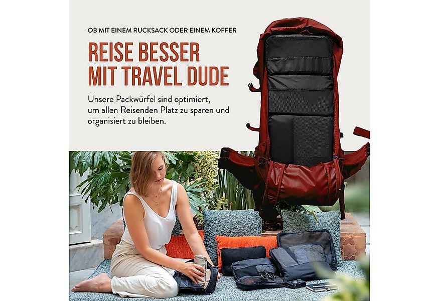 TRAVEL DUDE Kofferorganizer aus recycelten Plastikflaschen (ultraleichte Pa günstig online kaufen