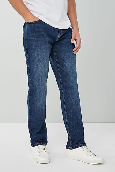 Next Straight-Jeans Straight-Fit Stretch-Jeans mit Gürtel (1-tlg) günstig online kaufen