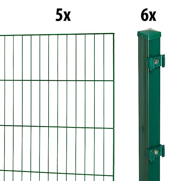 GARDEN 'N' MORE Einstabmattenzaun Standard, (11-St), günstig online kaufen