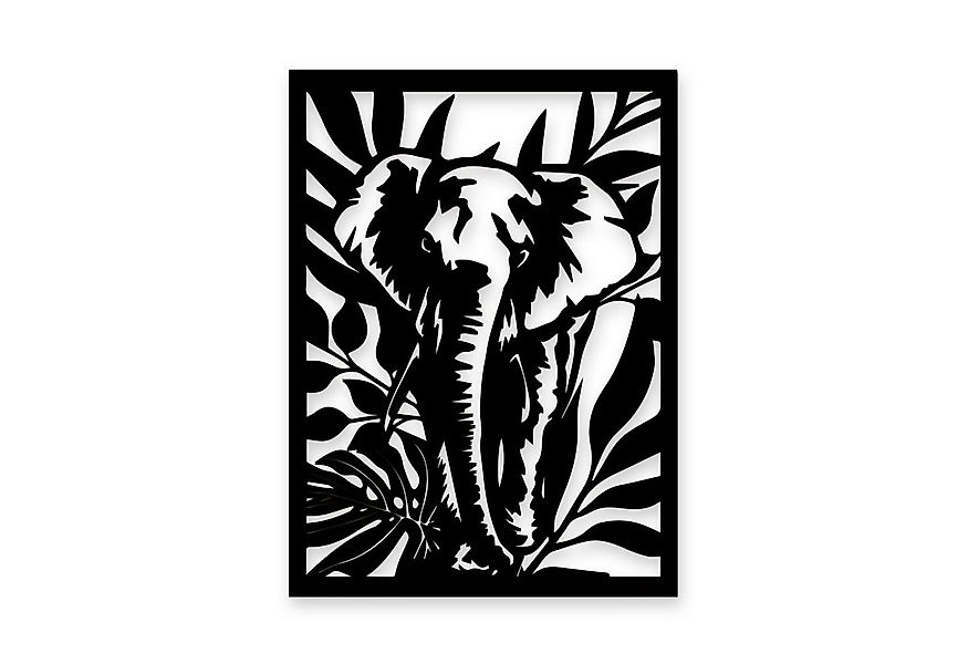 Namofactur LED Wandleuchte LED Elefant Wanddeko Wand Dekoration aus MDF Hol günstig online kaufen