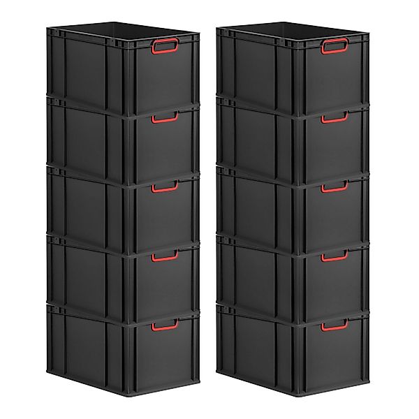 PROREGAL SparSet 10x Eurobox Nextgen Color HxBxT 32x40x60cm 65 Liter Griffe günstig online kaufen
