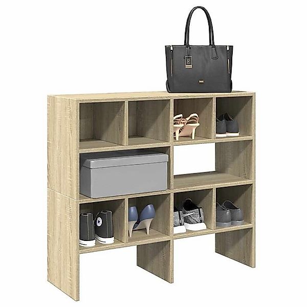 vidaXL Schuhschrank Schuhregale 2 Stk Stapelbar Sonoma-Eiche 89,5x30x40 cm günstig online kaufen