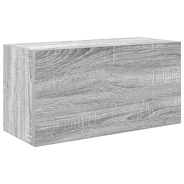vidaXL Bad-Wandschrank Grau Sonoma 60x25x30 cm Holzwerkstoff 860063 günstig online kaufen