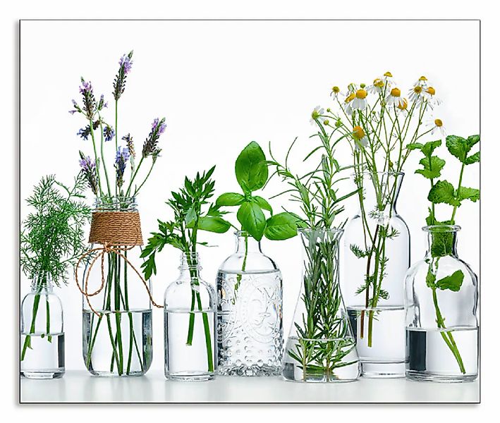 Artland Küchenrückwand "Öle mit Kräutern" Alu Spritzschutz mit Klebeband, e günstig online kaufen