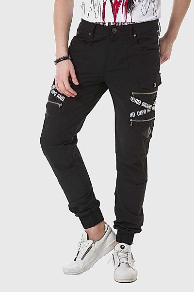 Cipo & Baxx Cargohose "Hose", mit Trendigen Markenschriftzügen günstig online kaufen
