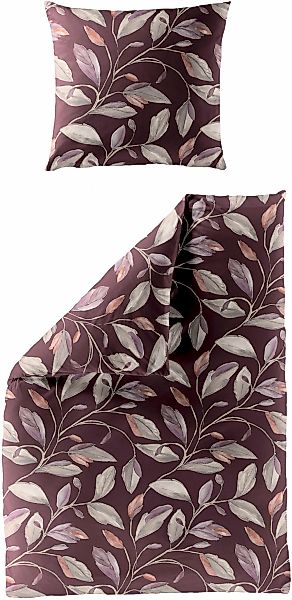 BIERBAUM Bettwäsche "4009" 2 Stk. Mako-Satin, 100 % Baumwolle, pflegeleicht günstig online kaufen