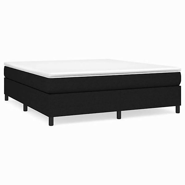 furnicato Bett Boxspringbett mit Matratze Schwarz 180x200 cm Stoff (1-tlg) günstig online kaufen