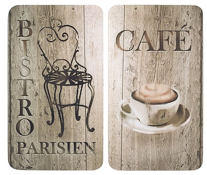 WENKO Herd-Abdeckplatte »Universal Modell Bistro«, (Set, 2 tlg.), Herdabdec günstig online kaufen