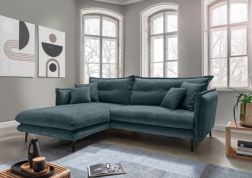 INOSIGN Ecksofa »Lazio modernes Design, bequem, schmale Armlehnen, OTTOs Ch günstig online kaufen