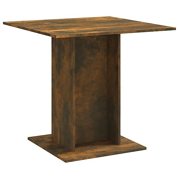 furnicato Esstisch Räuchereiche 80x80x75 cm Holzwerkstoff günstig online kaufen
