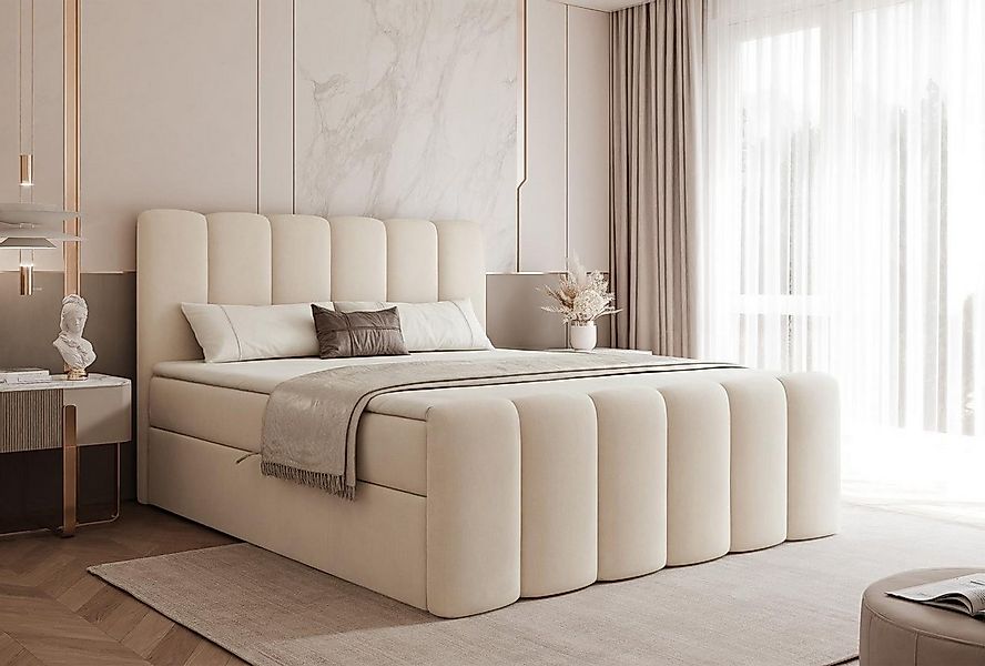 Compleo Boxspringbett BUBBLE, Wolkenbett, Bequem, Bonell, Topper, Doppelbet günstig online kaufen