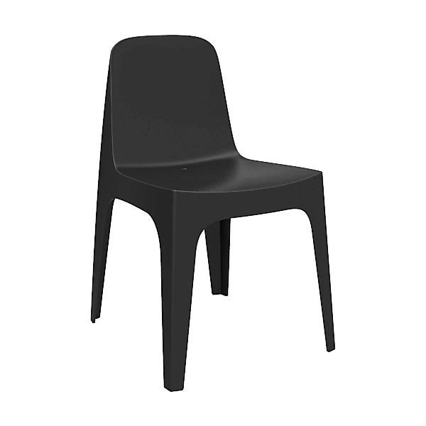 Vondom - Solid Stuhl - schwarz/BxHxT 60x80x53cm günstig online kaufen