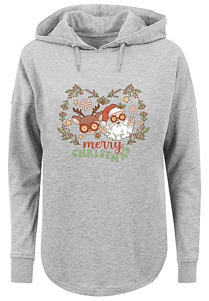 F4NT4STIC Kapuzenpullover "Weihnachten Hippie Santa And Reindeer" Premium Q günstig online kaufen