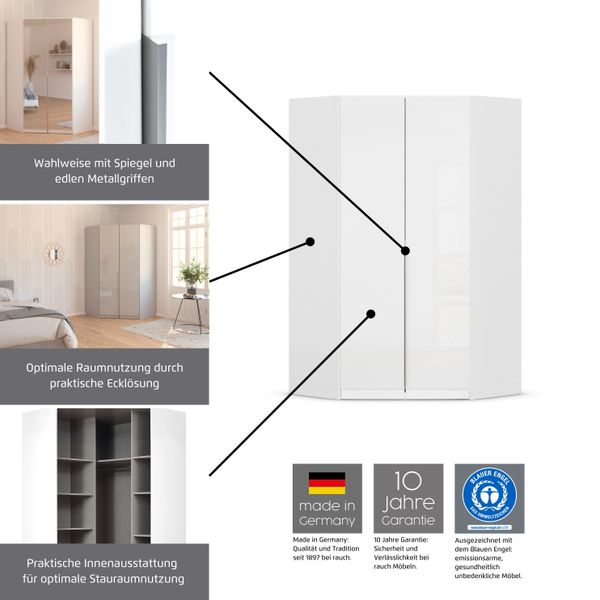 rauch Eckkleiderschrank "Kleiderschrank Schrank Ankleidezimmer Schlafzimmer günstig online kaufen