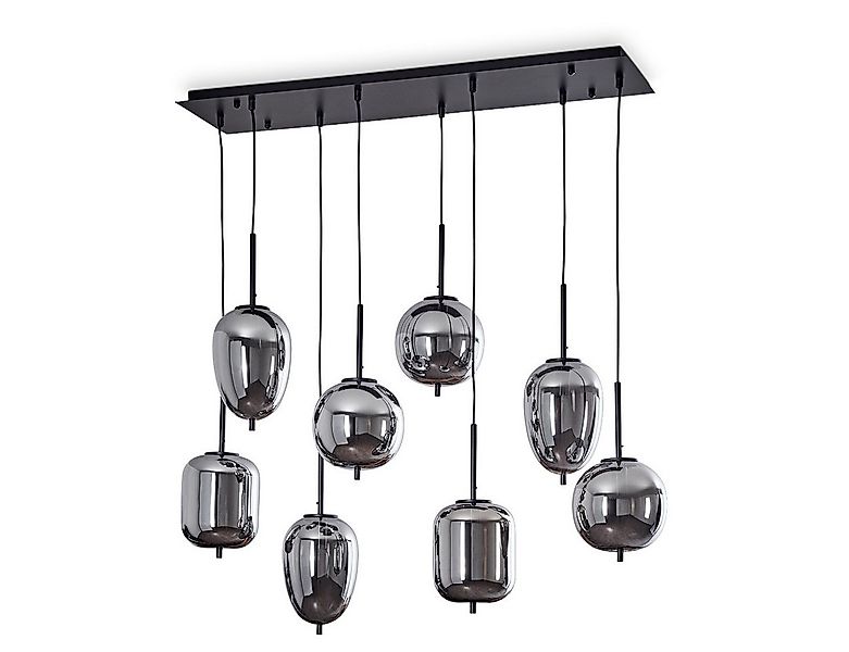 hofstein Hängeleuchte »Ambrogio« 8-flammige Deckenlampe aus Metall/Glas in günstig online kaufen