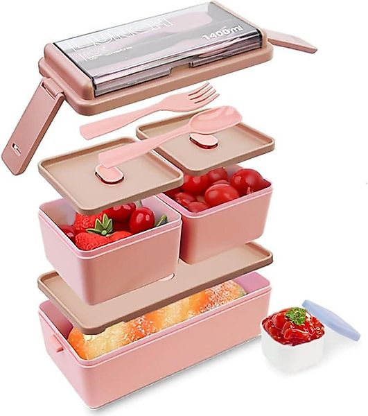 LuxusKollektion Aufbewahrungsbox Brotdose Kinder 1400ML Lunchbox günstig online kaufen