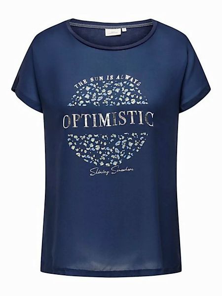 ONLY CARMAKOMA T-Shirt Rundhals Kurzarm Print Curvy Plus Size Shirt 7767 in günstig online kaufen