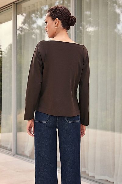 Next Langarmshirt N. Premium Langarmshirt mit Rundhalsausschnitt (1-tlg) günstig online kaufen