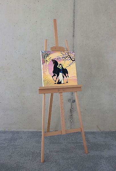 Komar Leinwandbild "Keilrahmenbild - Mulan with Kahn - Größe 40 x 40 cm", D günstig online kaufen