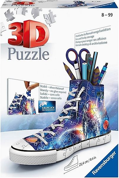 Ravensburger 3D-Puzzle Sneaker - Astronauten im Weltall, 108 Puzzleteile, M günstig online kaufen