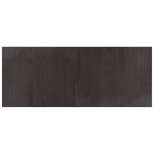 vidaXL Teppich Rechteckig Dunkelbraun 80x200 cm Bambus 376779 günstig online kaufen